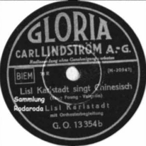 Lisl Karlstadt singt Chinesisch - Lisl Karlstadt (DE 1930)