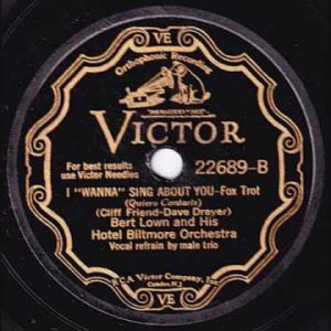 SWING+AMERICA: Bert Lown & His Hotel Biltmore Orchestra - I Wanna Sing About You (US 1931)