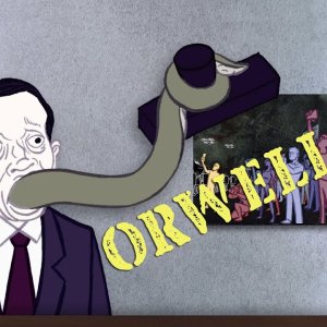 INFO+BEGRIFF+WORT:  What "Orwellian" (Orwellisch) really means (Noah Tavlin 2015)
