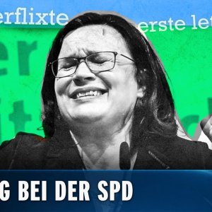 VORTRAG+SATIRE+ERNST: Andrea Nahles wirft hin. Die SPD muss endlich raus aus der Groko! | heute-show vom 07.06.2019